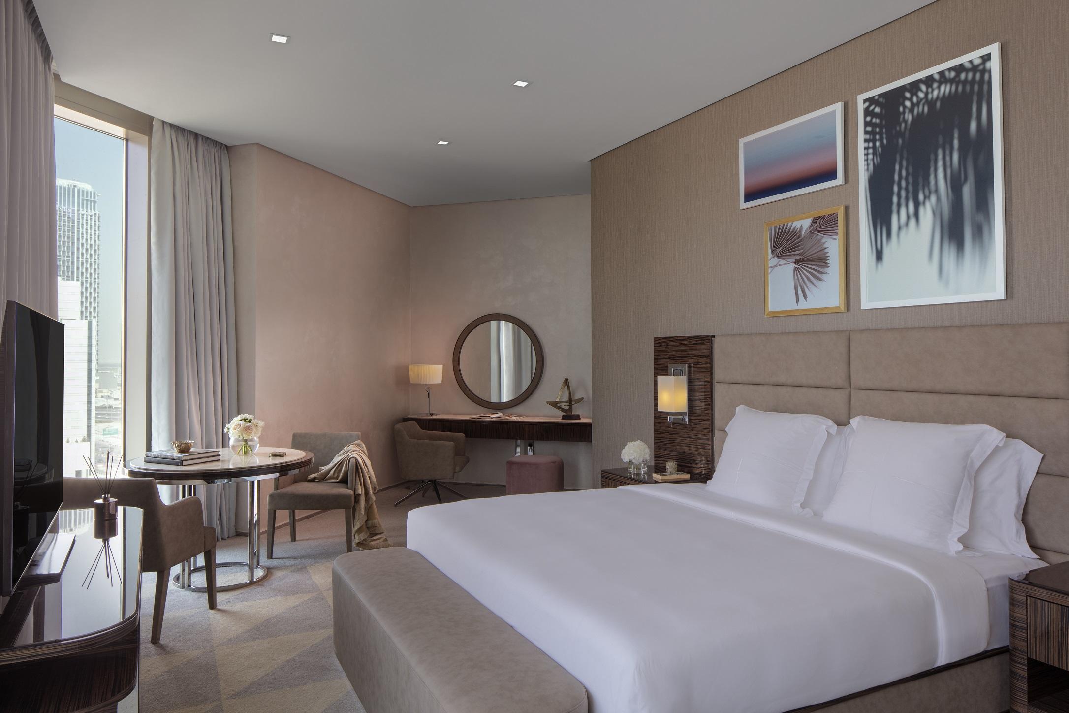 Hyde Hotel Dubai Bagian luar foto A bedroom at the hotel